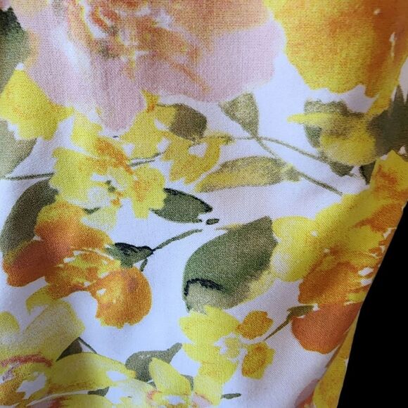 Girl and the Sun Oasis Crop Top Womns SZ Medium Bloomcore Flowy Boxy Summer Soft - Picture 3 of 5